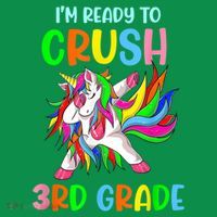 I Am Ready To Crush 3rd Grade Dabbing Unicorn Back To School Sweatshirt thumb 3