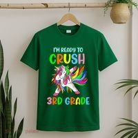 I Am Ready To Crush 3rd Grade Dabbing Unicorn Back To School T-Shirt thumb 2