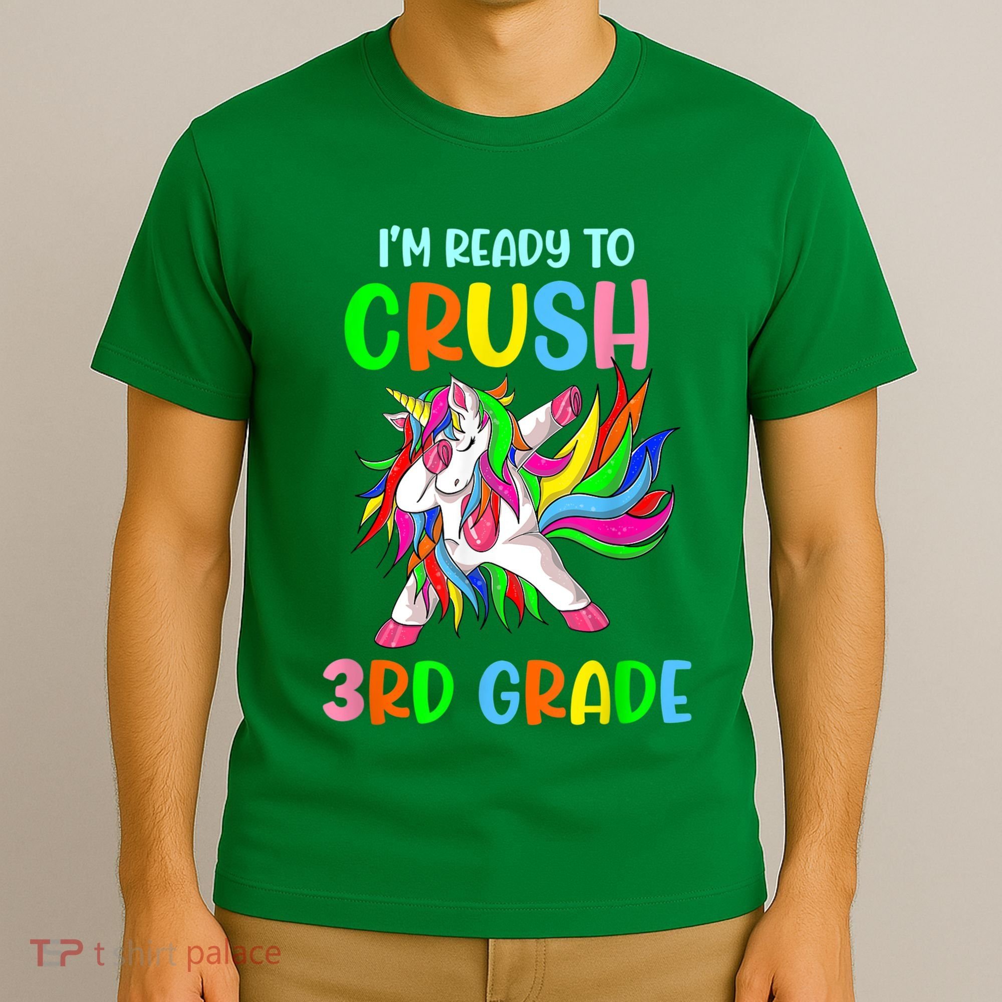 I Am Ready To Crush 3rd Grade Dabbing Unicorn Back To School T-Shirt