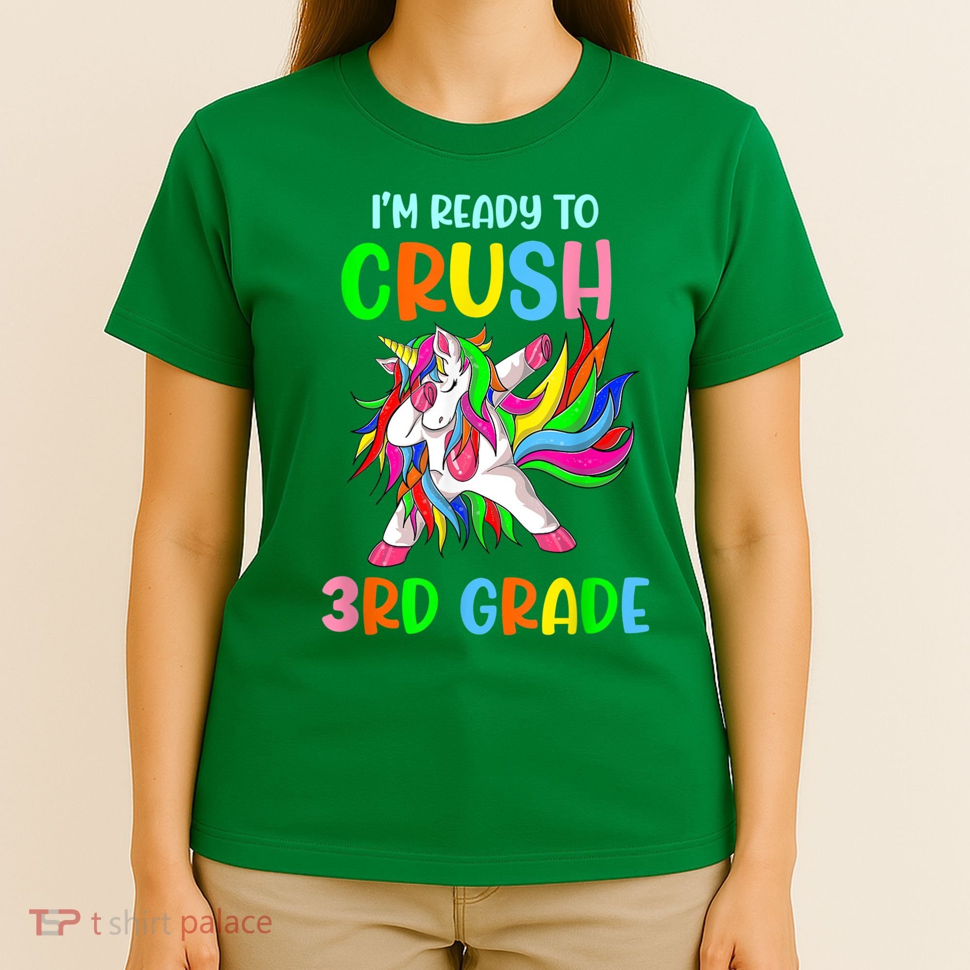 I Am Ready To Crush 3rd Grade Dabbing Unicorn Back To School T-Shirt