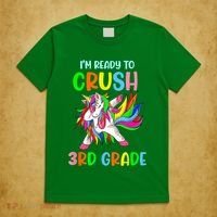 I Am Ready To Crush 3rd Grade Dabbing Unicorn Back To School T-Shirt thumb 5