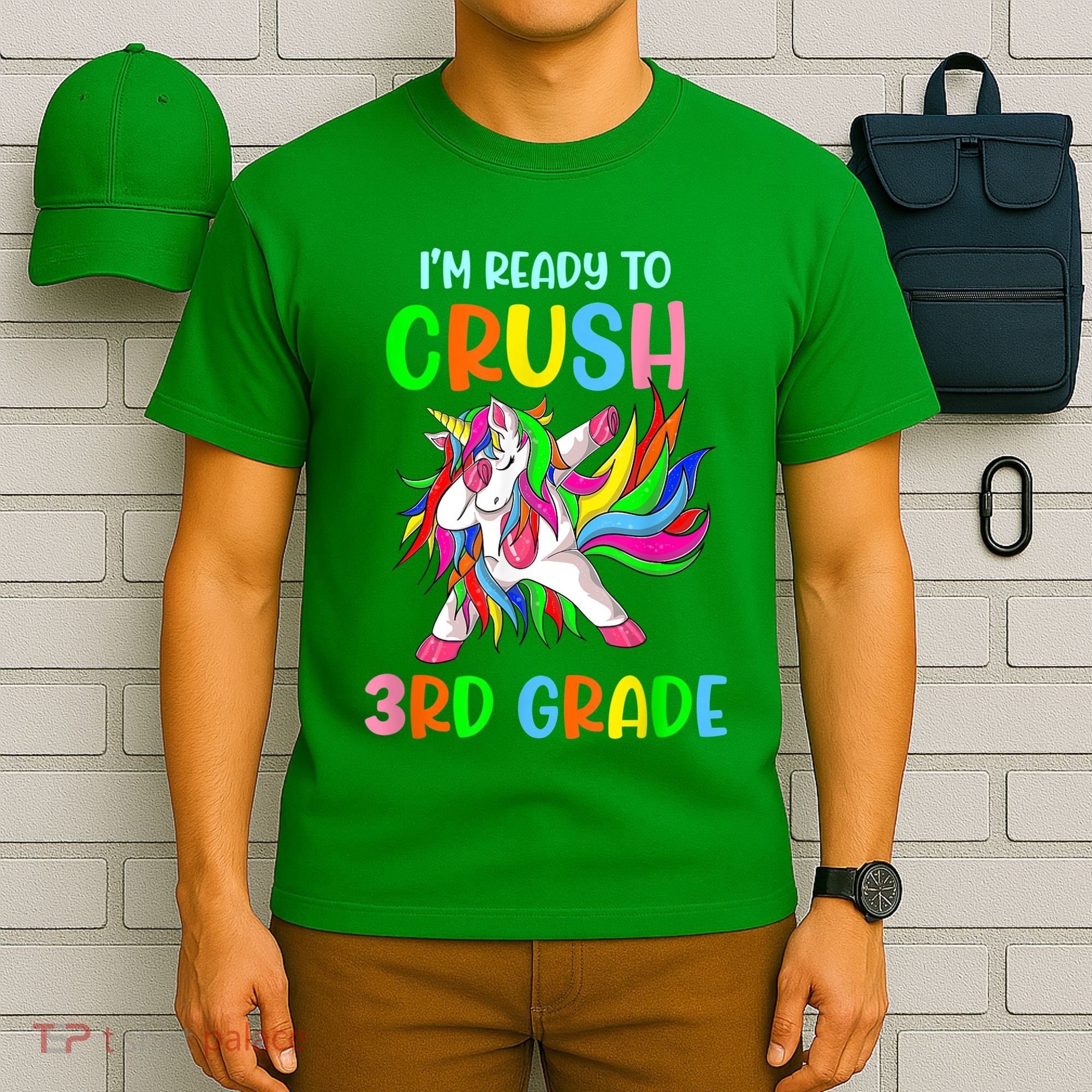I Am Ready To Crush 3rd Grade Dabbing Unicorn Back To School T-Shirt