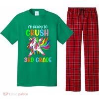 I Am Ready To Crush 3rd Grade Dabbing Unicorn Back To School Pajama Set thumb 0