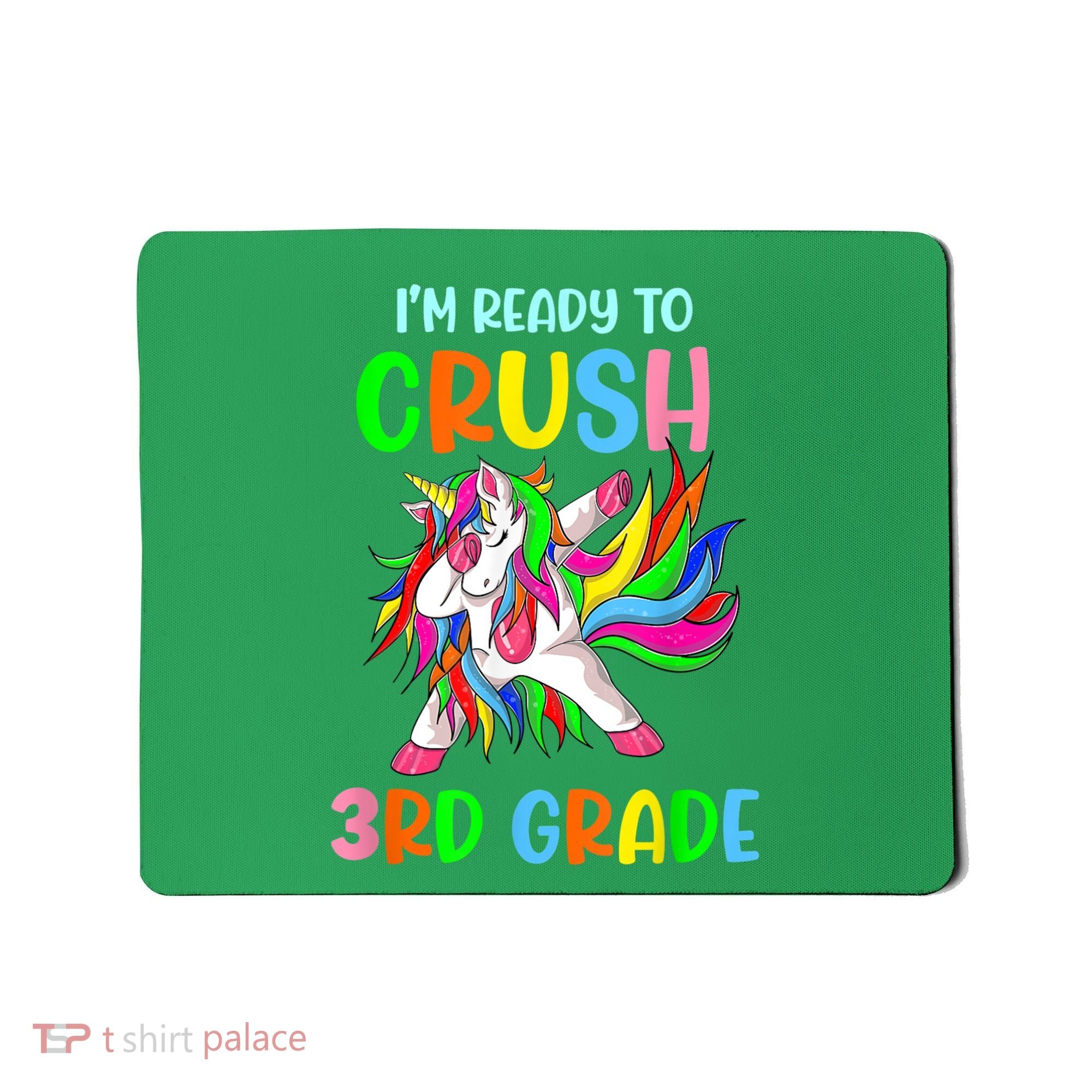 I Am Ready To Crush 3rd Grade Dabbing Unicorn Back To School Mousepad