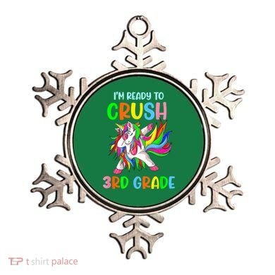 I Am Ready To Crush 3rd Grade Dabbing Unicorn Back To School Ornament
