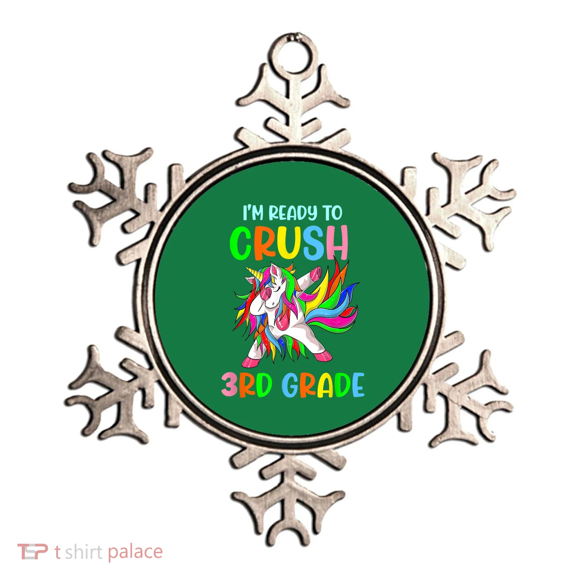 I Am Ready To Crush 3rd Grade Dabbing Unicorn Back To School Ornament
