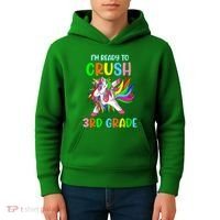 I Am Ready To Crush 3rd Grade Dabbing Unicorn Back To School Kids Hoodie thumb 4
