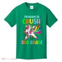 I Am Ready To Crush 3rd Grade Dabbing Unicorn Back To School Kids T-Shirt thumb 0