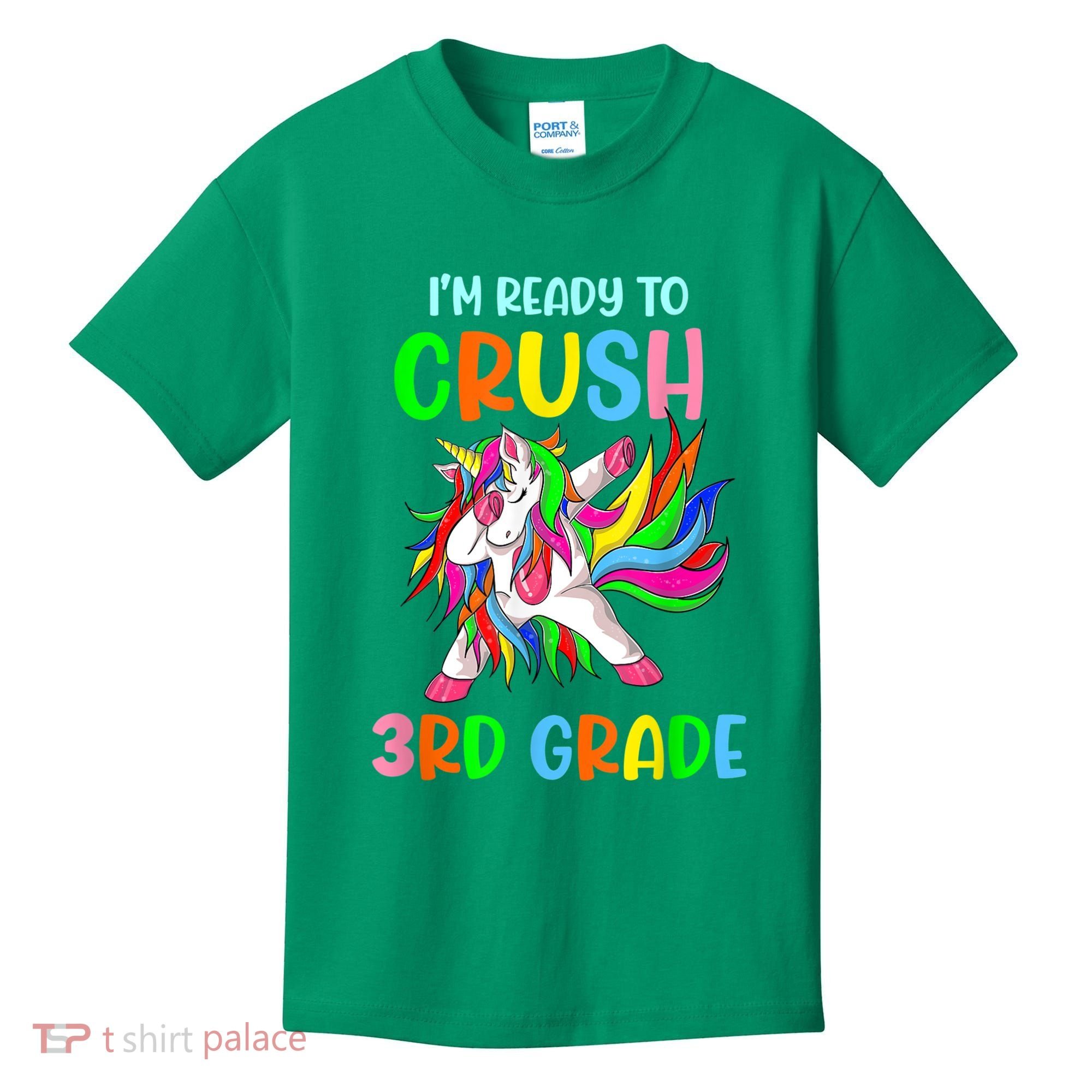 I Am Ready To Crush 3rd Grade Dabbing Unicorn Back To School Kids T-Shirt