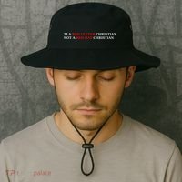 Im A Red Letter Christian Not A Red Hat Christian Bucket Hat thumb 2