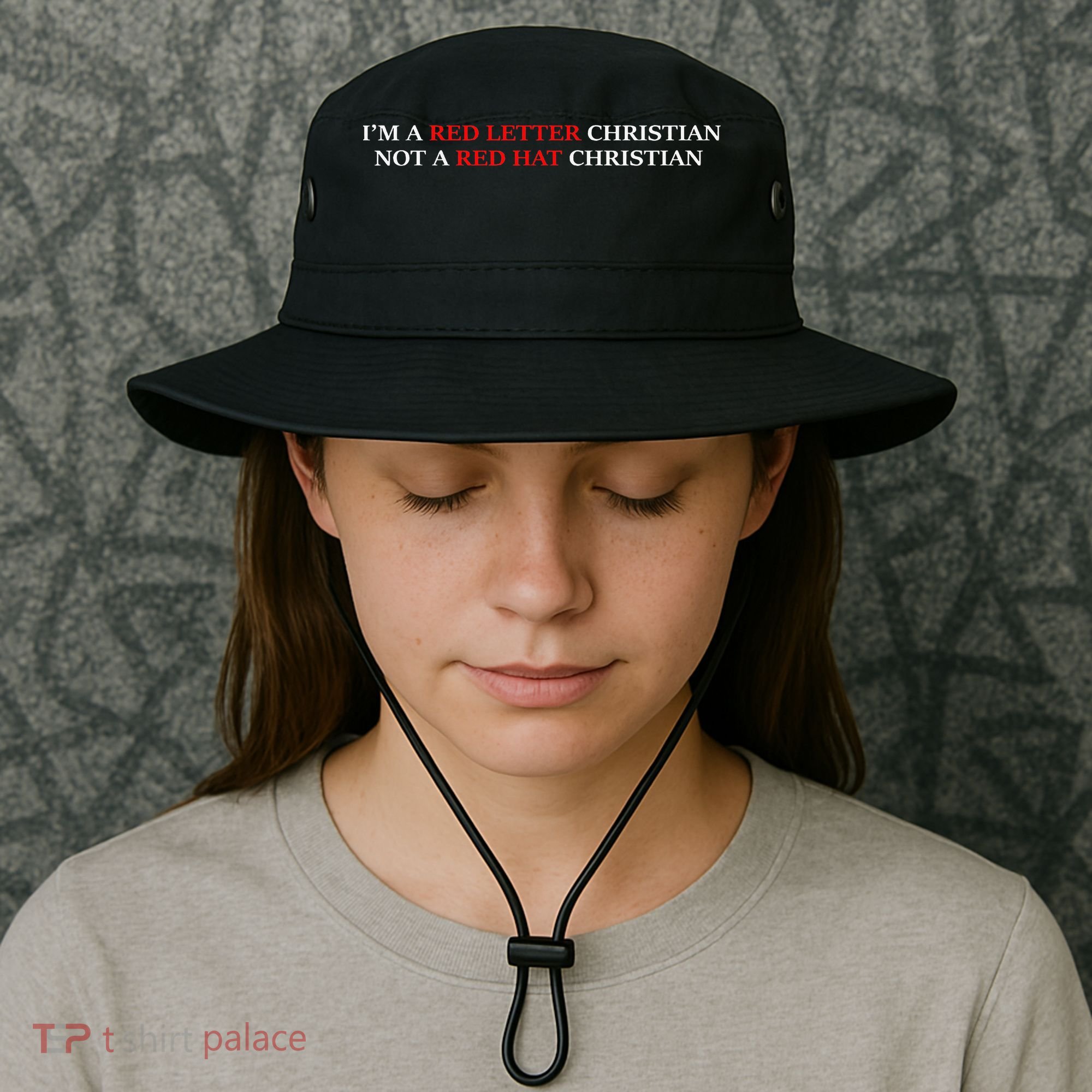 Im A Red Letter Christian Not A Red Hat Christian Bucket Hat
