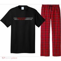 Im A Red Letter Christian Not A Red Hat Christian Pajama Set thumb 0