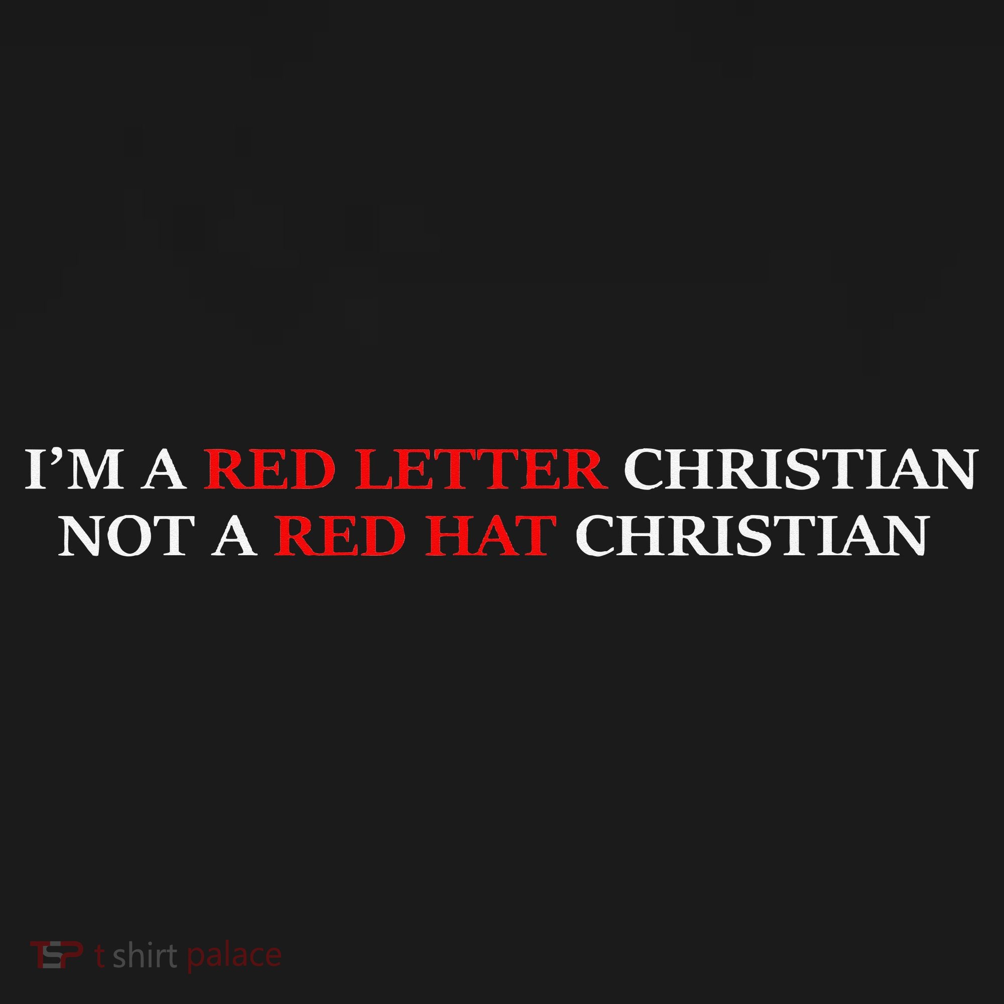 Im A Red Letter Christian Not A Red Hat Christian Pajama Set