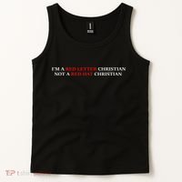 Im A Red Letter Christian Not A Red Hat Christian Tank Top thumb 2