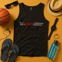Im A Red Letter Christian Not A Red Hat Christian Tank Top thumb 4