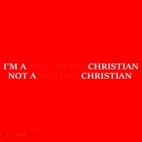 Im A Red Letter Christian Not A Red Hat Christian Santa Hat thumb 1
