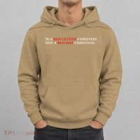Im A Red Letter Christian Not A Red Hat Christian Hoodie thumb 0