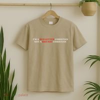 Im A Red Letter Christian Not A Red Hat Christian T-Shirt thumb 2