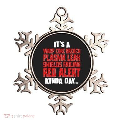 It's A Red Alert Kinda Day Scifi Fan Ornament
