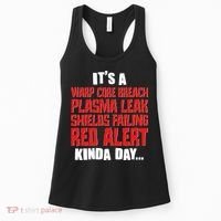 It's A Red Alert Kinda Day Scifi Fan Women's Tank Top thumb 0