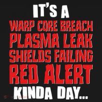 It's A Red Alert Kinda Day Scifi Fan Kids Sweatshirt thumb 2
