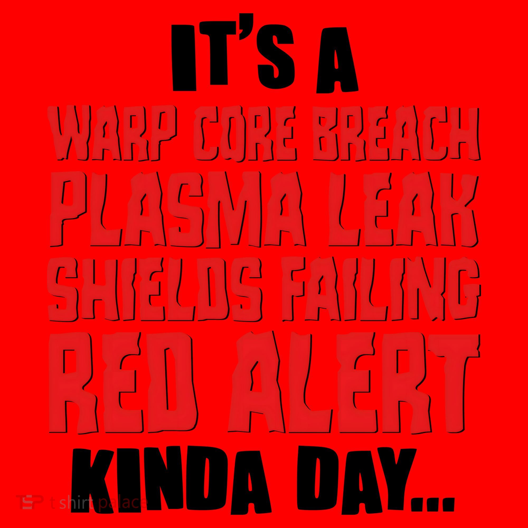 It's A Red Alert Kinda Day Scifi Fan Santa Hat