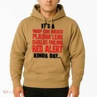 It's A Red Alert Kinda Day Scifi Fan Hoodie thumb 2