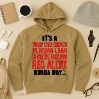 It's A Red Alert Kinda Day Scifi Fan Hoodie thumb 3