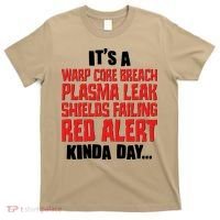 It's A Red Alert Kinda Day Scifi Fan T-Shirt thumb 0