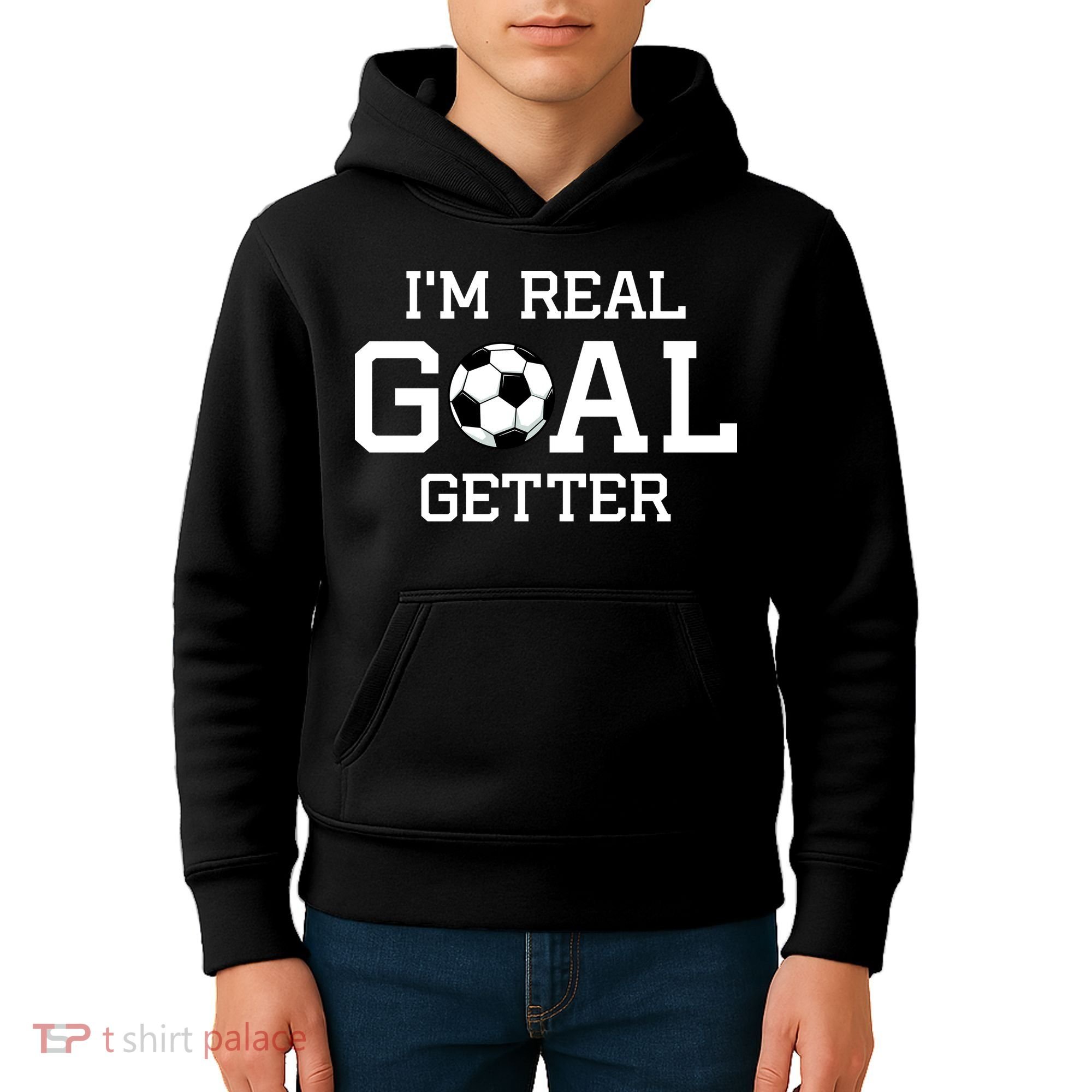 I'm A Real GOAL Getter Soccer Kids Hoodie