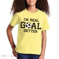 I'm A Real GOAL Getter Soccer Kids T-Shirt thumb 2
