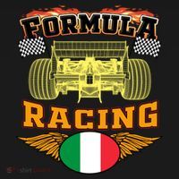 Italian Auto Race Italy Flag Formula Racing Car Blueprint Cute Gift Women's Hoodie thumb 2