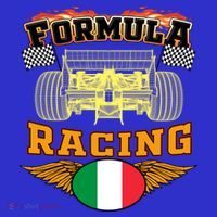 Italian Auto Race Italy Flag Formula Racing Car Blueprint Cute Gift T-Shirt thumb 7