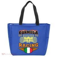 Italian Auto Race Italy Flag Formula Racing Car Blueprint Cute Gift Tote Bag thumb 0