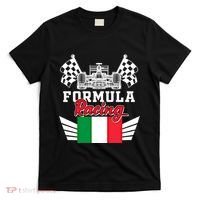 Italian Auto Race Italy Flag Formula Racing Car Blueprint Meaningful Gift T-Shirt thumb 0