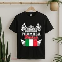 Italian Auto Race Italy Flag Formula Racing Car Blueprint Meaningful Gift T-Shirt thumb 2