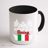 Italian Auto Race Italy Flag Formula Racing Car Blueprint Meaningful Gift Coffee Mug thumb 1