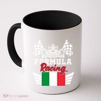 Italian Auto Race Italy Flag Formula Racing Car Blueprint Meaningful Gift Coffee Mug thumb 0