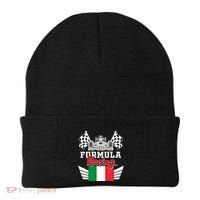 Italian Auto Race Italy Flag Formula Racing Car Blueprint Meaningful Gift Beanie thumb 0