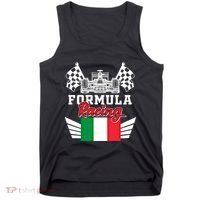 Italian Auto Race Italy Flag Formula Racing Car Blueprint Meaningful Gift Tank Top thumb 0