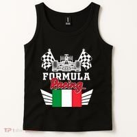 Italian Auto Race Italy Flag Formula Racing Car Blueprint Meaningful Gift Tank Top thumb 2