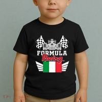 Italian Auto Race Italy Flag Formula Racing Car Blueprint Meaningful Gift Toddler T-Shirt thumb 2