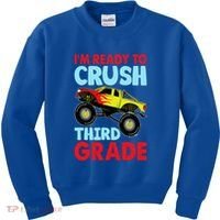 I Am Ready To Crush Third Grade Back To School Kids Sweatshirt thumb 0