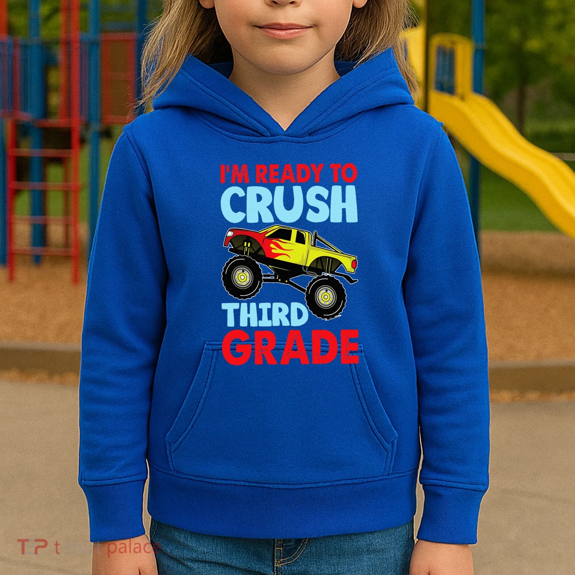 I Am Ready To Crush Third Grade Back To School Kids Hoodie