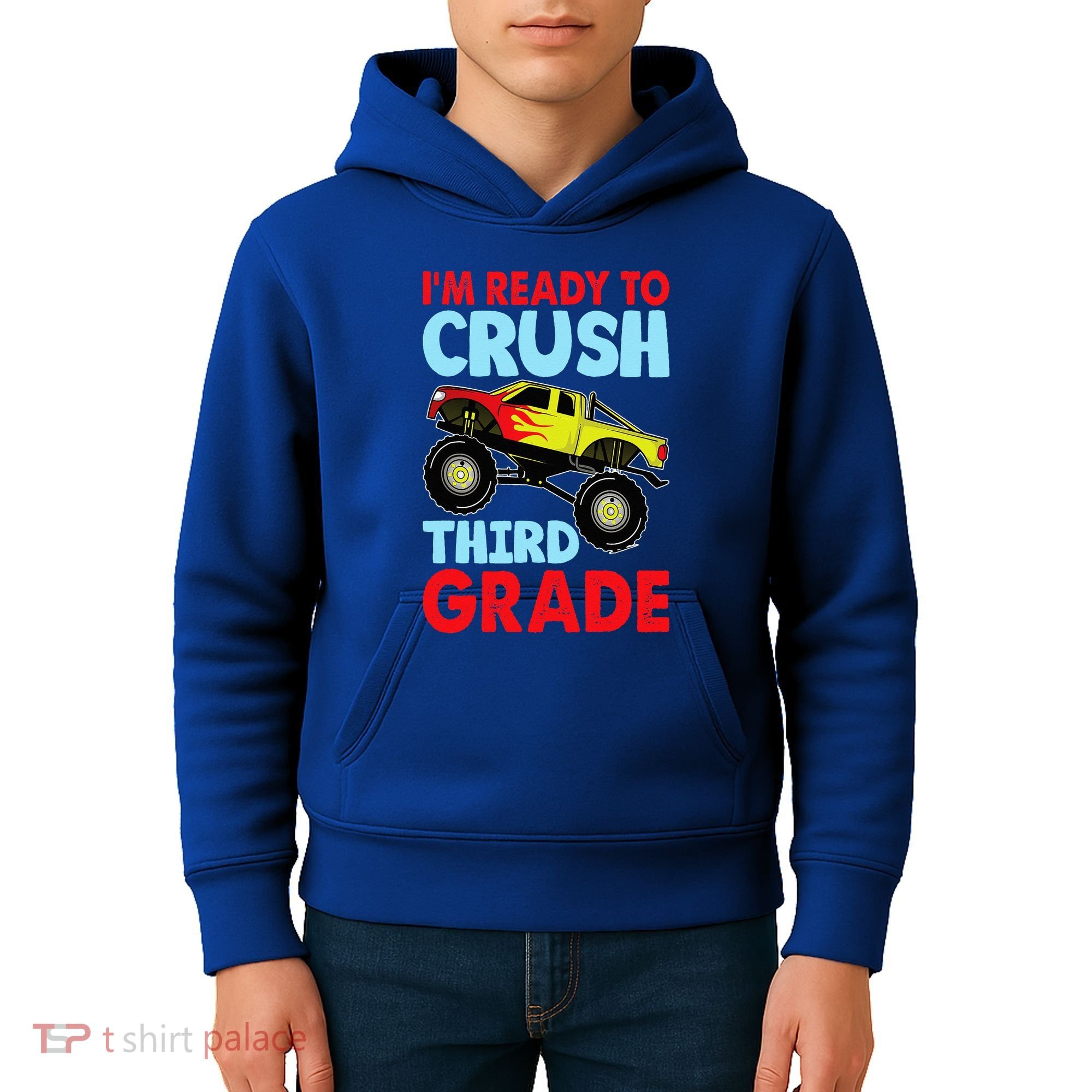 I Am Ready To Crush Third Grade Back To School Kids Hoodie