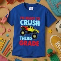 I Am Ready To Crush Third Grade Back To School Kids T-Shirt thumb 3