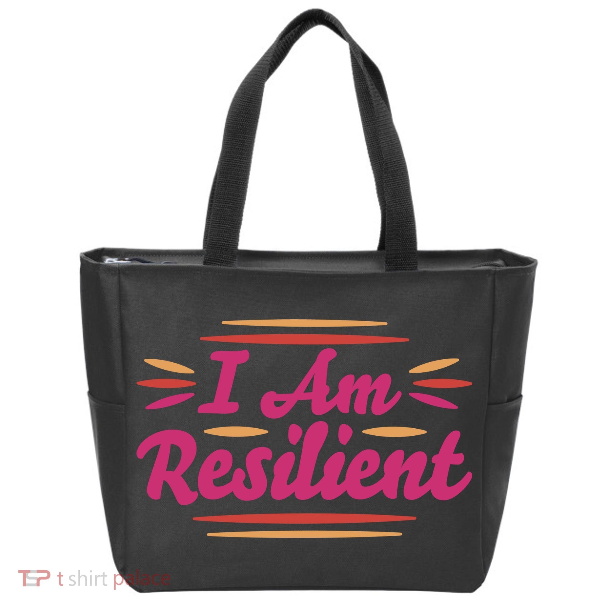 I Am Resilient Quote Tote Bag