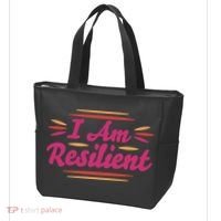 I Am Resilient Quote Tote Bag thumb 3