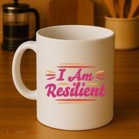 I Am Resilient Quote Coffee Mug thumb 4