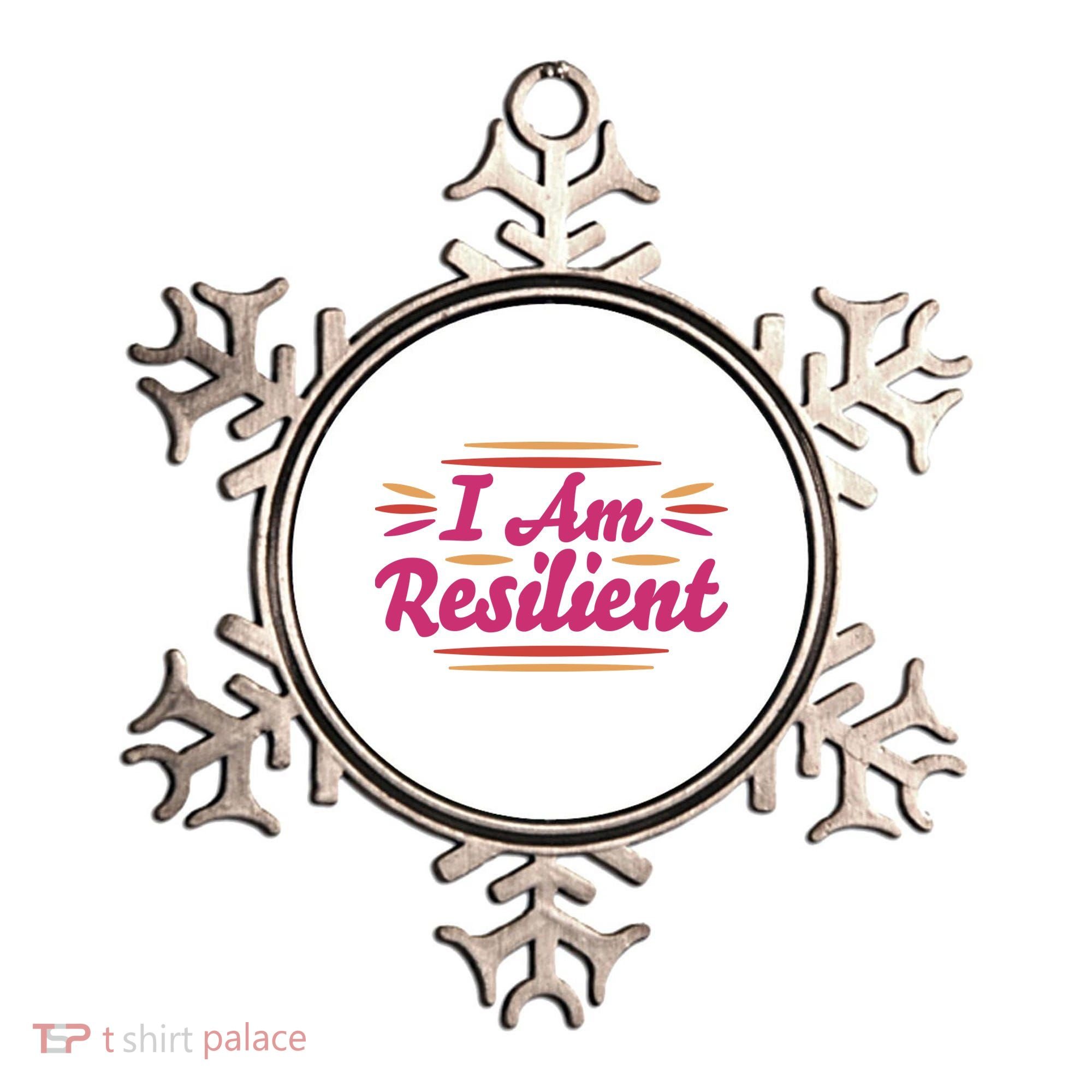 I Am Resilient Quote Ornament